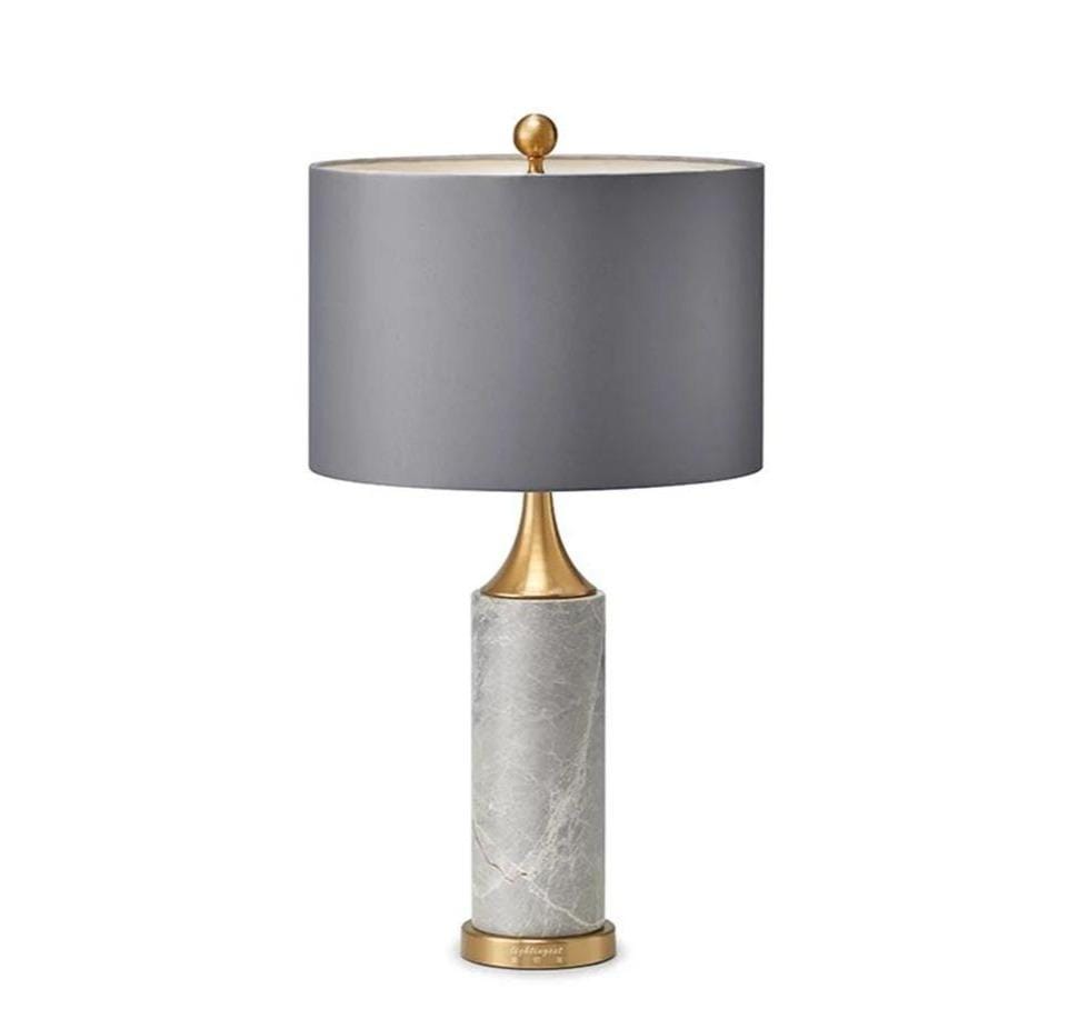Gwen | Marble Table Lamp with Shade - Home Cartel ®