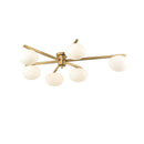 Kaiya 6 | Modern Gold Ceiling Mounted Light Chandelier