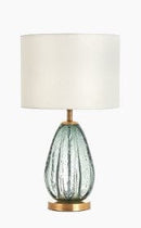 Isabela | Glass Table Lamp with Shade