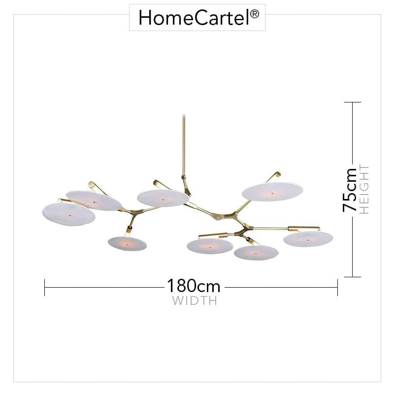 Ingrid 9 | Modern Branching Disc Chandelier - Home Cartel ®