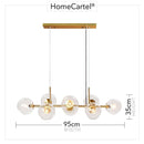Eira 8 Staggered Glass | Chandelier - Home Cartel ®