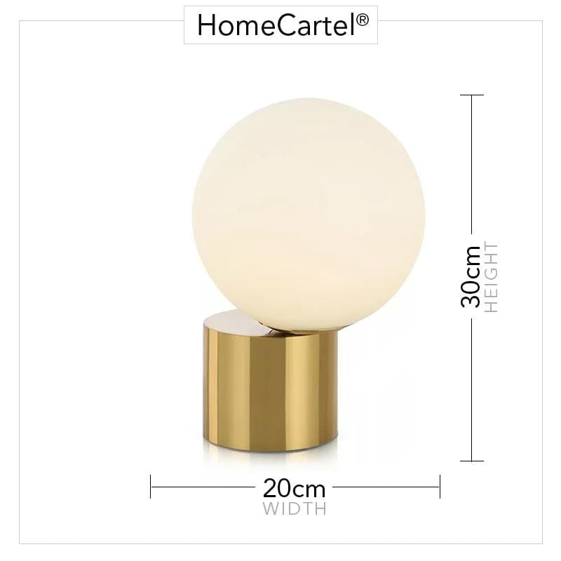 Elthine | Modern Table Lamp with Brass Base - Home Cartel ®