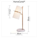 Hudson | Modern Table Lamp with Marble Base - Home Cartel ®