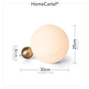 Luna | Frosted Sphere Table Lamp - Home Cartel ®