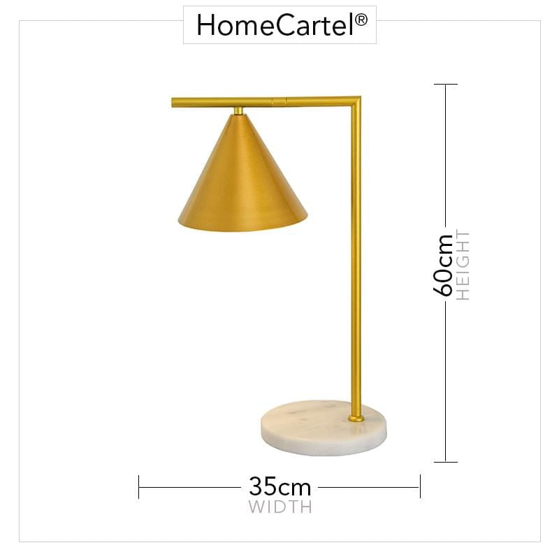 Clarice | Gold x Marble Table Lamp - Home Cartel ®