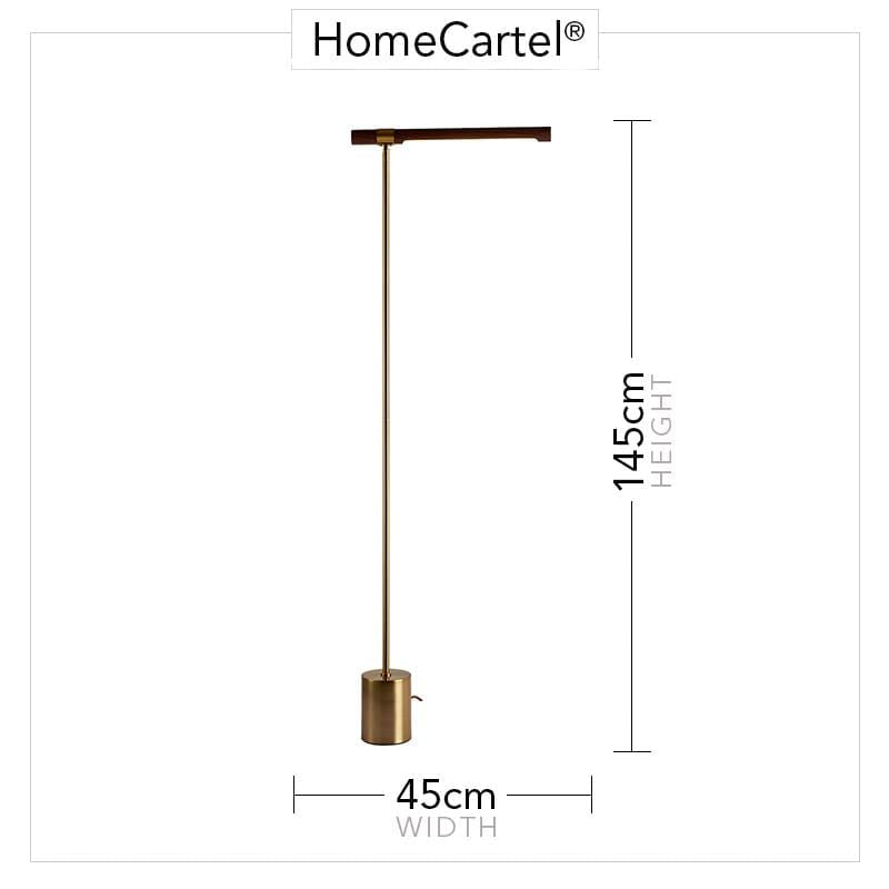 Halden | Wooden Finish Modern Floor Lamp - Home Cartel ®