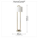 Karlie | Marble Base Floor Lamp - Home Cartel ®