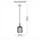 Layla | Smoked Glass Pendant Light - Home Cartel ®
