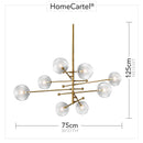 Dana 8 | Brass Modern Chandelier - Home Cartel ®
