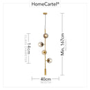 Olga Une | Brass w/ Glass Modern Pendant Light