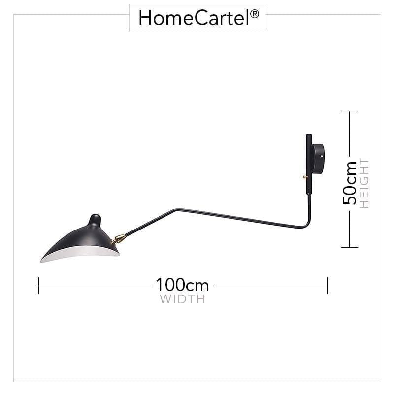 Hagar Black | Mid-Century Wall Sconce - Home Cartel ®