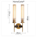 Gyda 2 | Glass Wall Sconce - Home Cartel ®