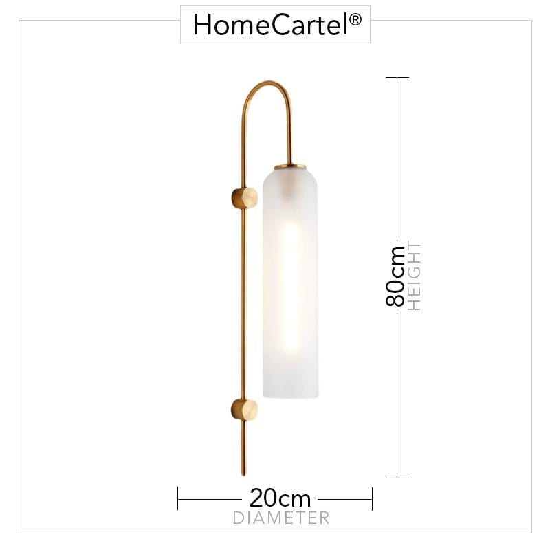 Agneta | Glass Modern Wall Lamp