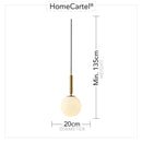 Finn | Frosted Sphere Pendant Light - Home Cartel ®