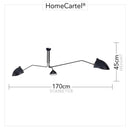 Hagar Black | Mid-Century Chandelier - Home Cartel ®