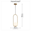 Tio | Brass and Frosted Glass Pendant Light - Home Cartel ®
