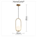 Tio | Brass and Frosted Glass Pendant Light - Home Cartel ®