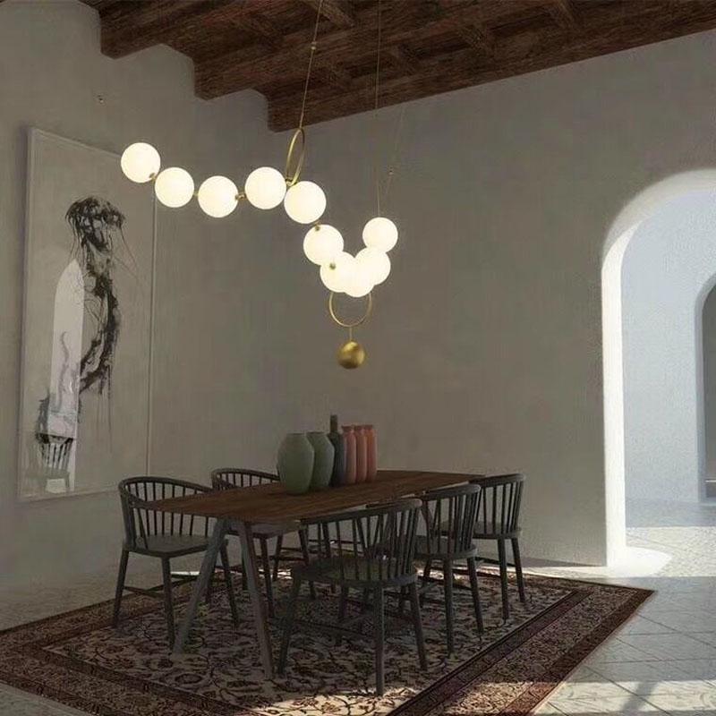 Iris | Frosted Ball Chandelier - Home Cartel ®