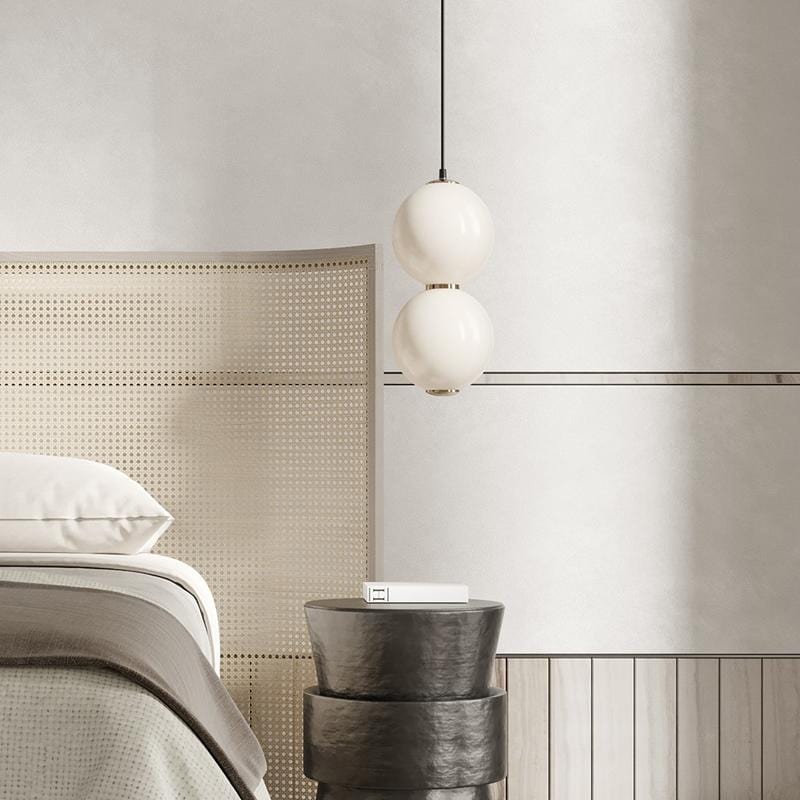 Iris E | Glass Sphere with Gold Details Pendant Light - Home Cartel ®