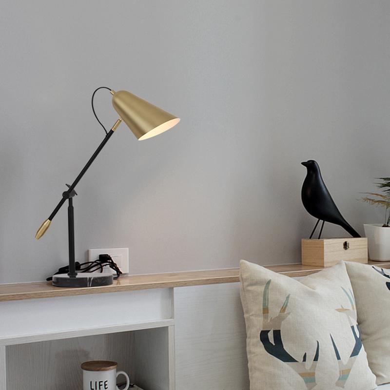 Somerild Une | Modern Marble Base Table Lamp - Home Cartel ®