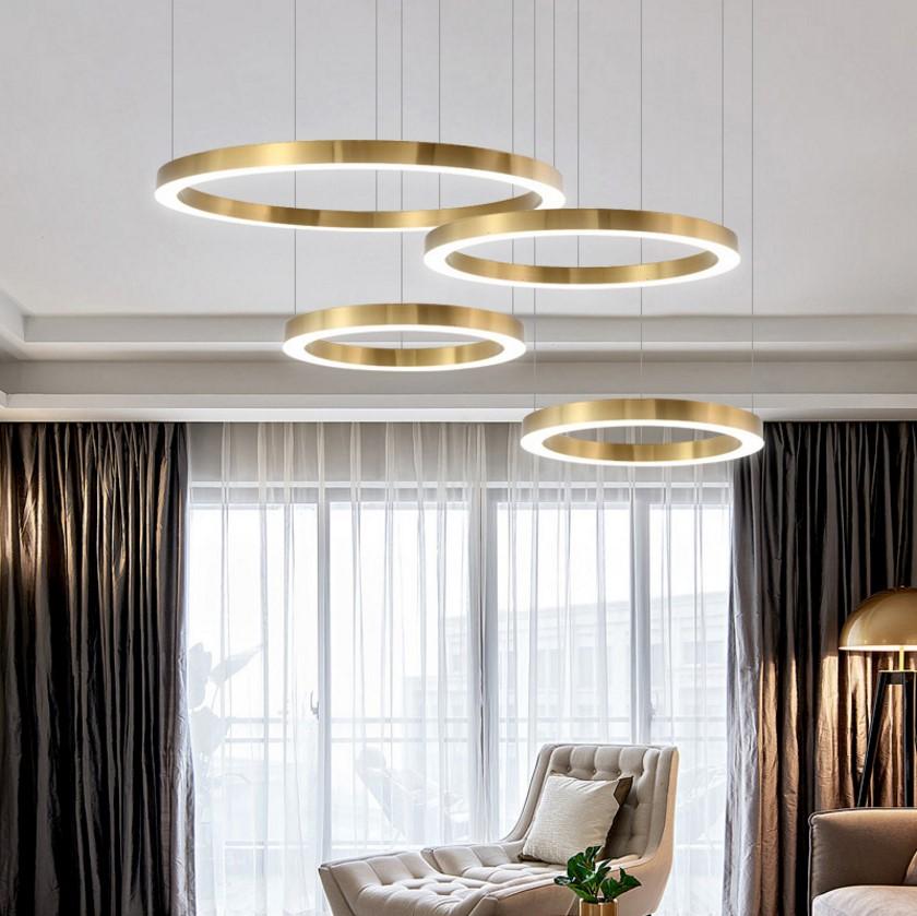 Halo | Modern Brass Chandelier - Home Cartel ®