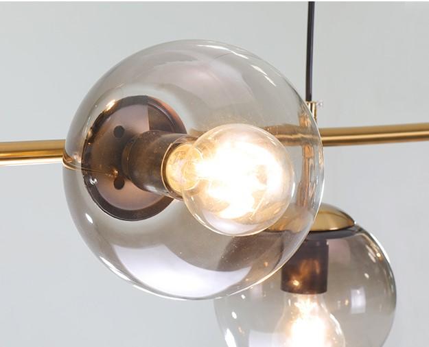Olga Une | Brass w/ Glass Modern Pendant Light - Home Cartel ®