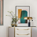 Nysse | Marble Base Metal Shade Table Lamp