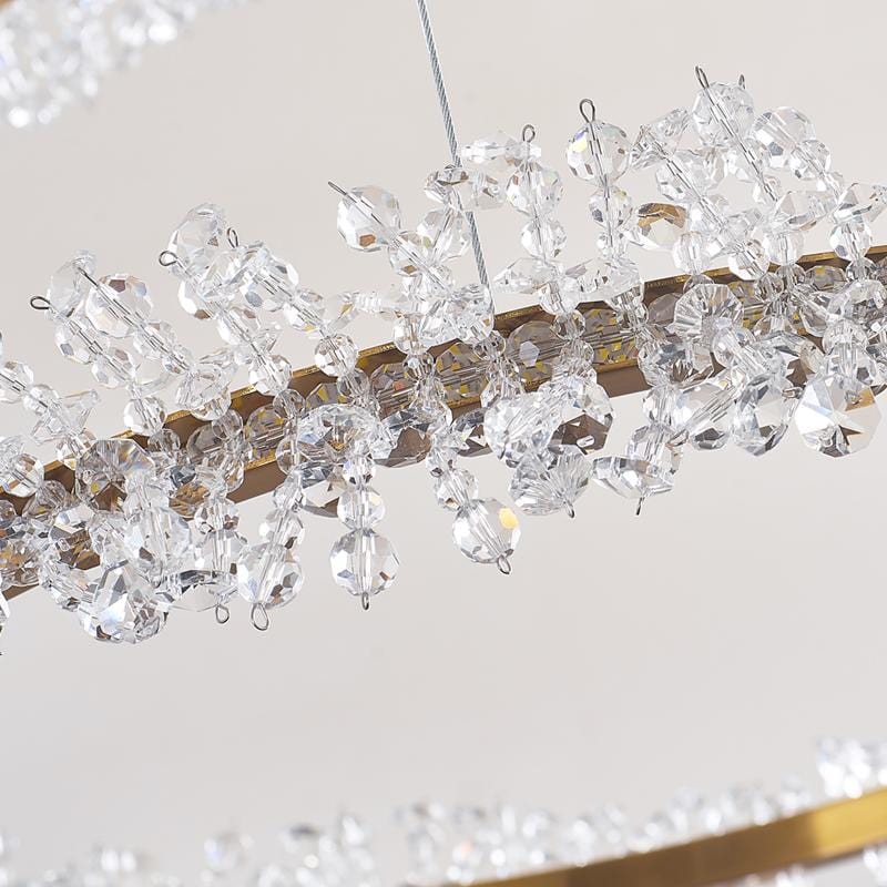 Andrine | Modern Chandelier with Crystal Beads