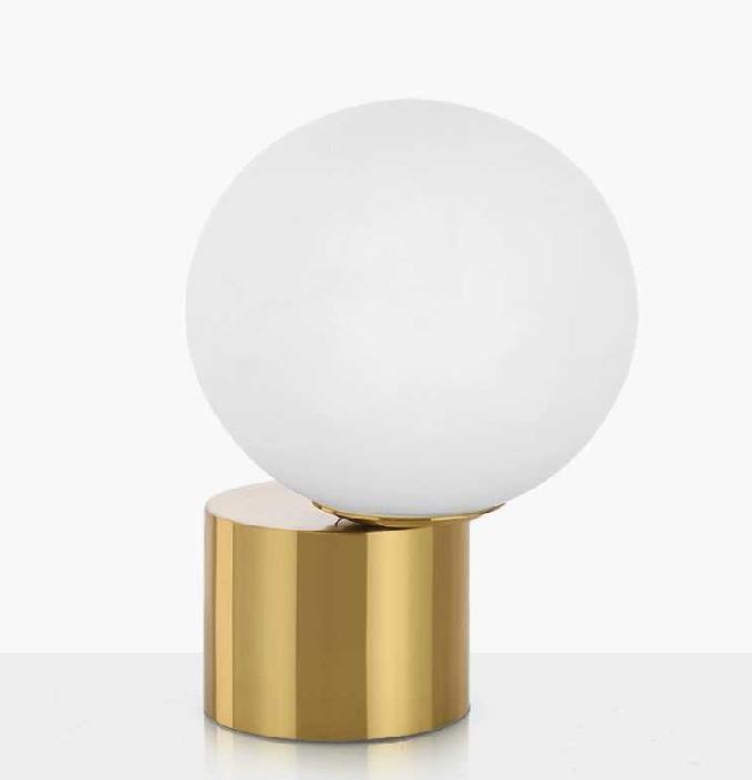 Elthine | Modern Table Lamp with Brass Base - Home Cartel ®