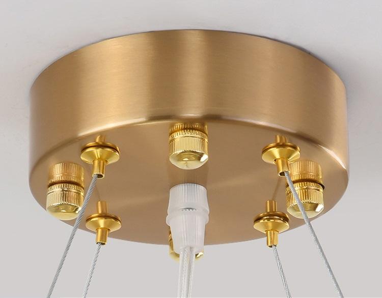 Soeren 80 | Luxe Smoked Glass Chandelier with Brass Detail - Home Cartel ®