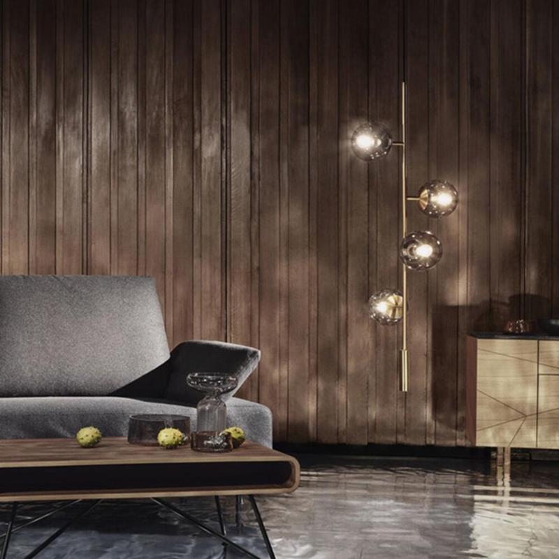 Olga Une | Brass w/ Glass Modern Pendant Light - Home Cartel ®