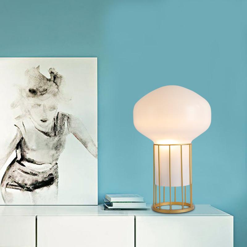 Brynjar Une | Frosted Glass Table Lamp - Home Cartel ®