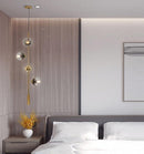 Olga Une | Brass w/ Glass Modern Pendant Light