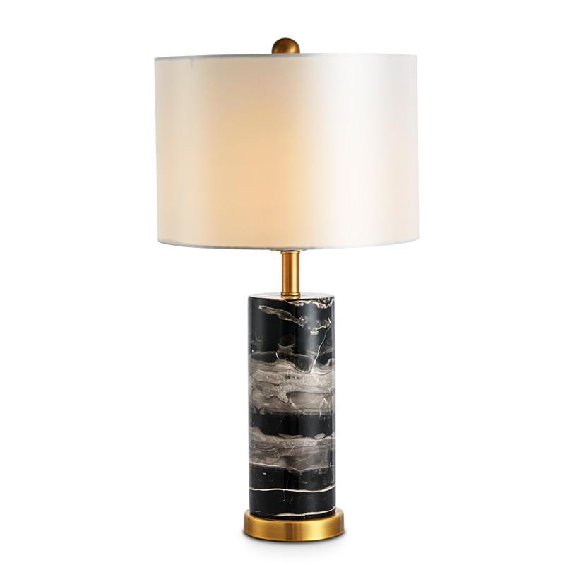 Aaren Deux | Marble Base Shade Table Lamp - Home Cartel ®