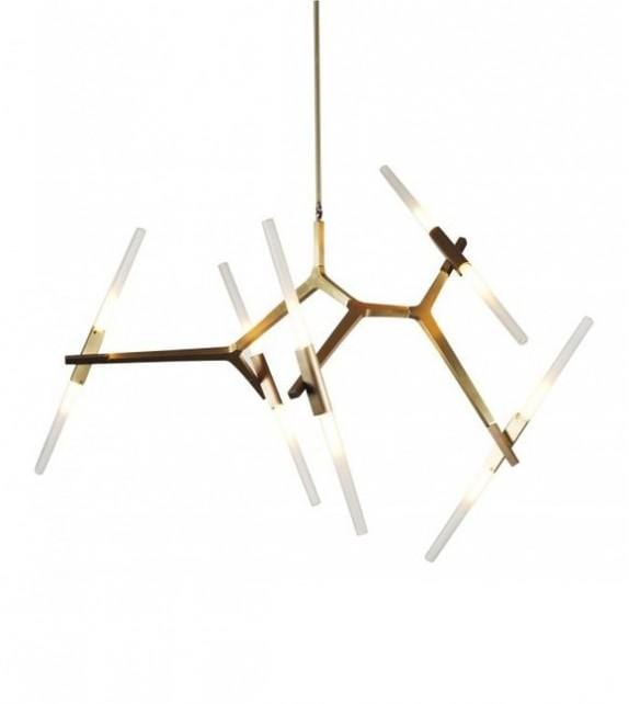 Vita 10 | Frosted Glass Chandelier - Home Cartel ®