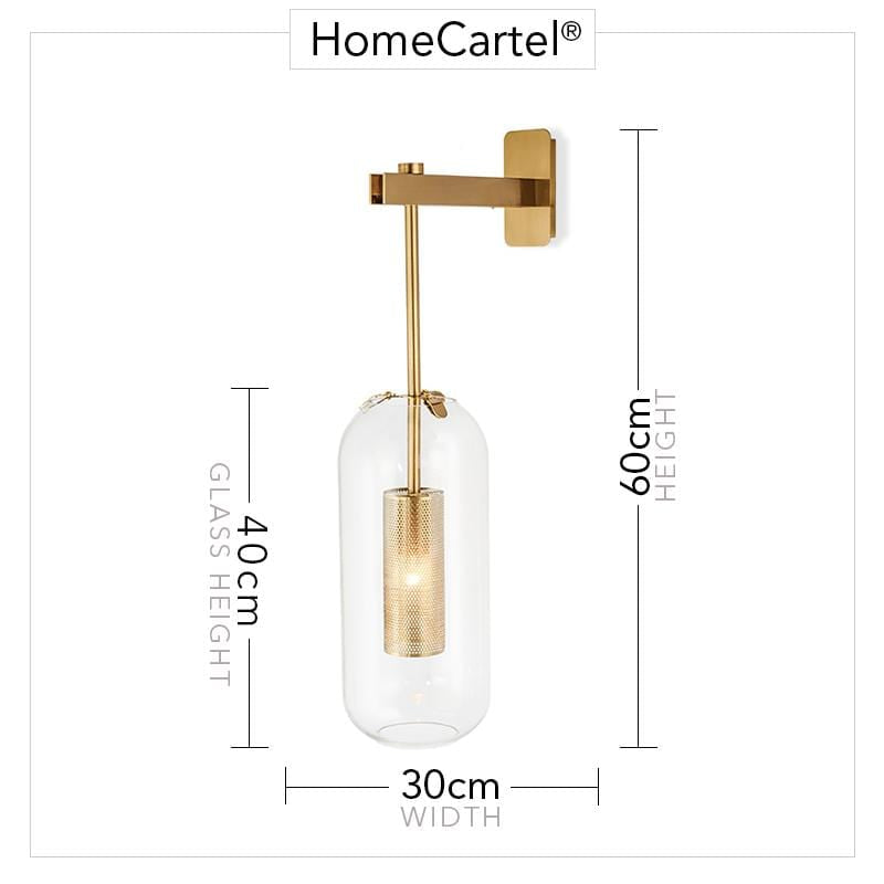 Rigmor | Modern Glass Wall Sconce - Home Cartel ®