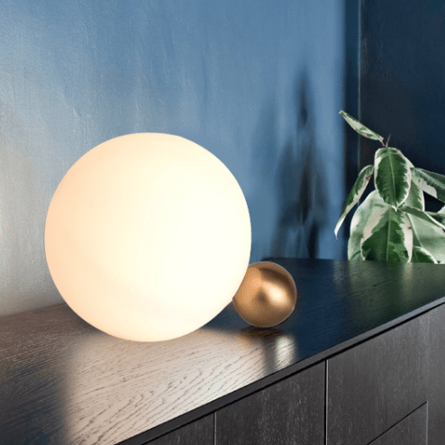 Luna | Frosted Sphere Table Lamp