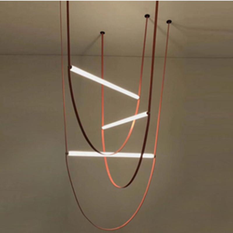 Hermes | Leather Belted LED Pendant Light