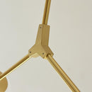 Vanja 7 A | Gold w/ Clear Glass Luxe Chandelier - Home Cartel ®