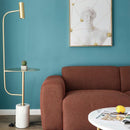 Freya | Gold x Marble Floor Lamp - Home Cartel ®