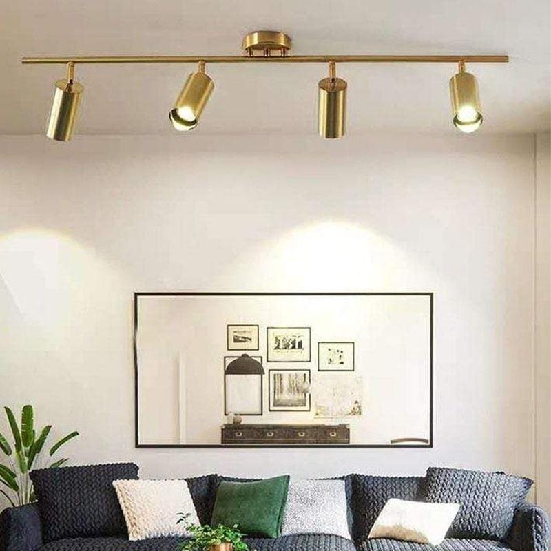 Asva 4 Heads | Brass Track Light - Home Cartel ®