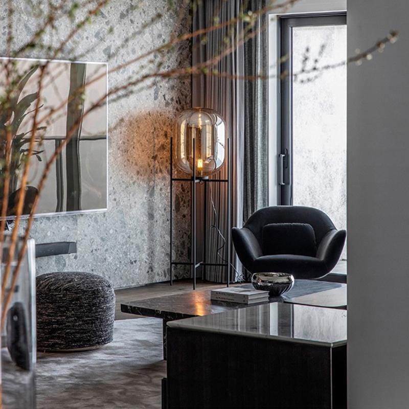 Asmund | Glass Floor Lamp - Home Cartel ®
