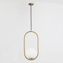 Tio | Brass and Frosted Glass Pendant Light - Home Cartel ®