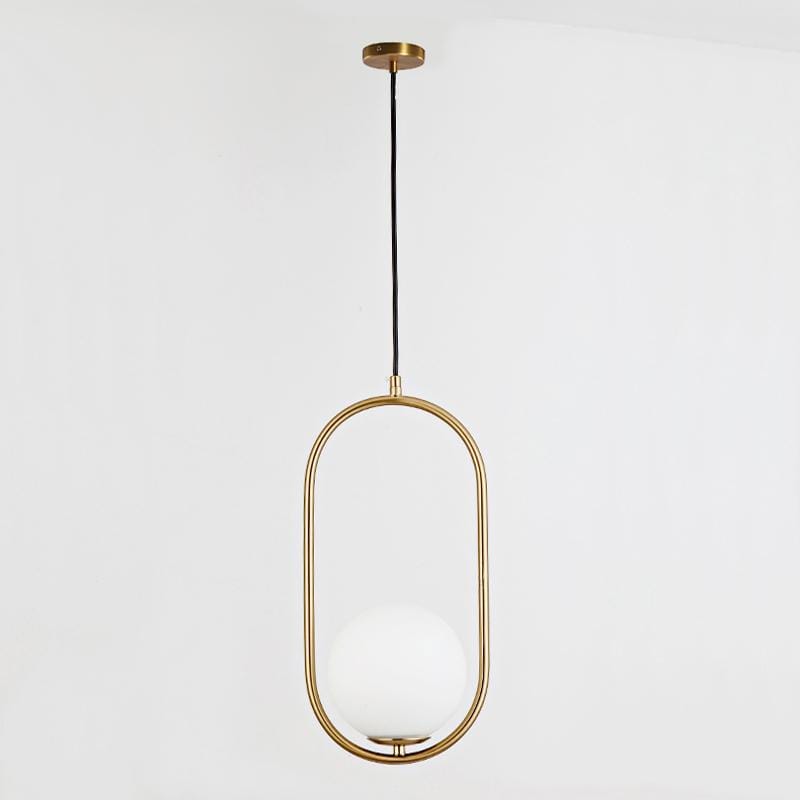 Tio | Brass and Frosted Glass Pendant Light - Home Cartel ®