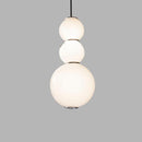 Iris D | Glass Sphere with Gold Details Pendant Light