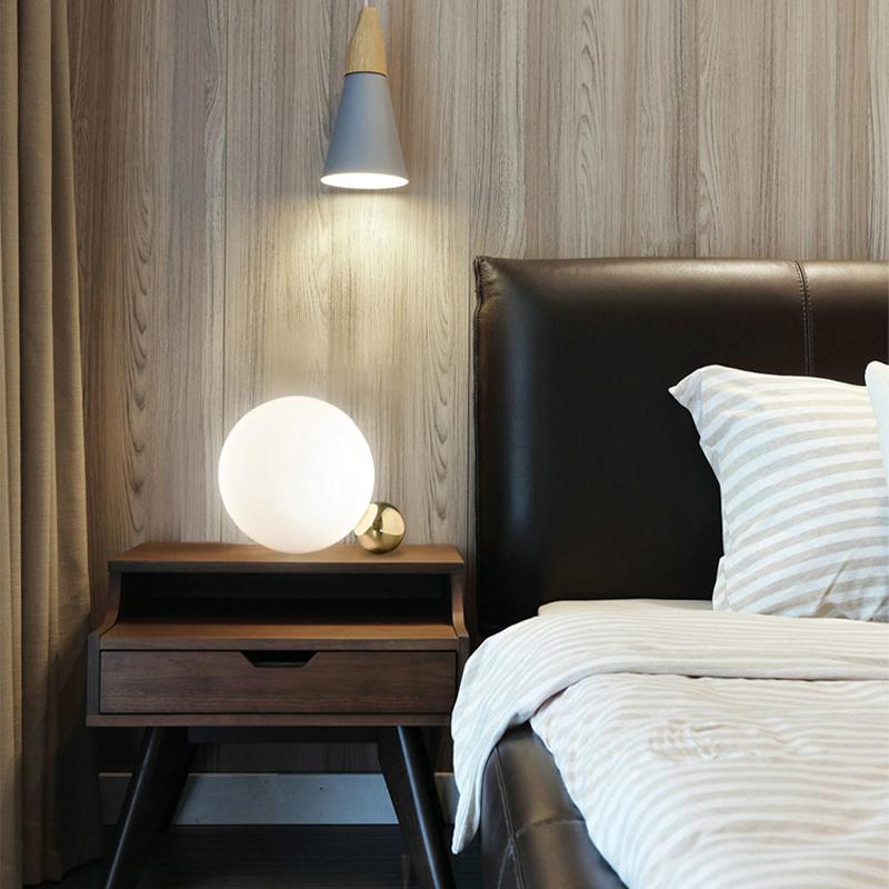 Luna | Frosted Sphere Table Lamp - Home Cartel ®