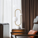 Norell | Glass Sphere Marble Table Lamp