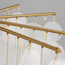 Astrid | Round (Acrylic Glass) Fringe Chandelier - Home Cartel ®