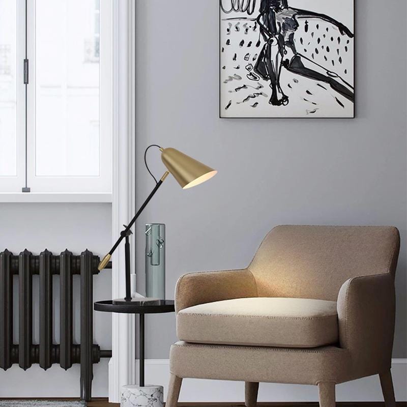 Somerild Une | Modern Marble Base Table Lamp - Home Cartel ®