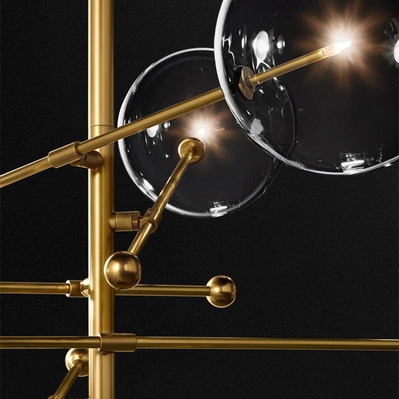 Dana 8 | Brass Modern Chandelier - Home Cartel ®